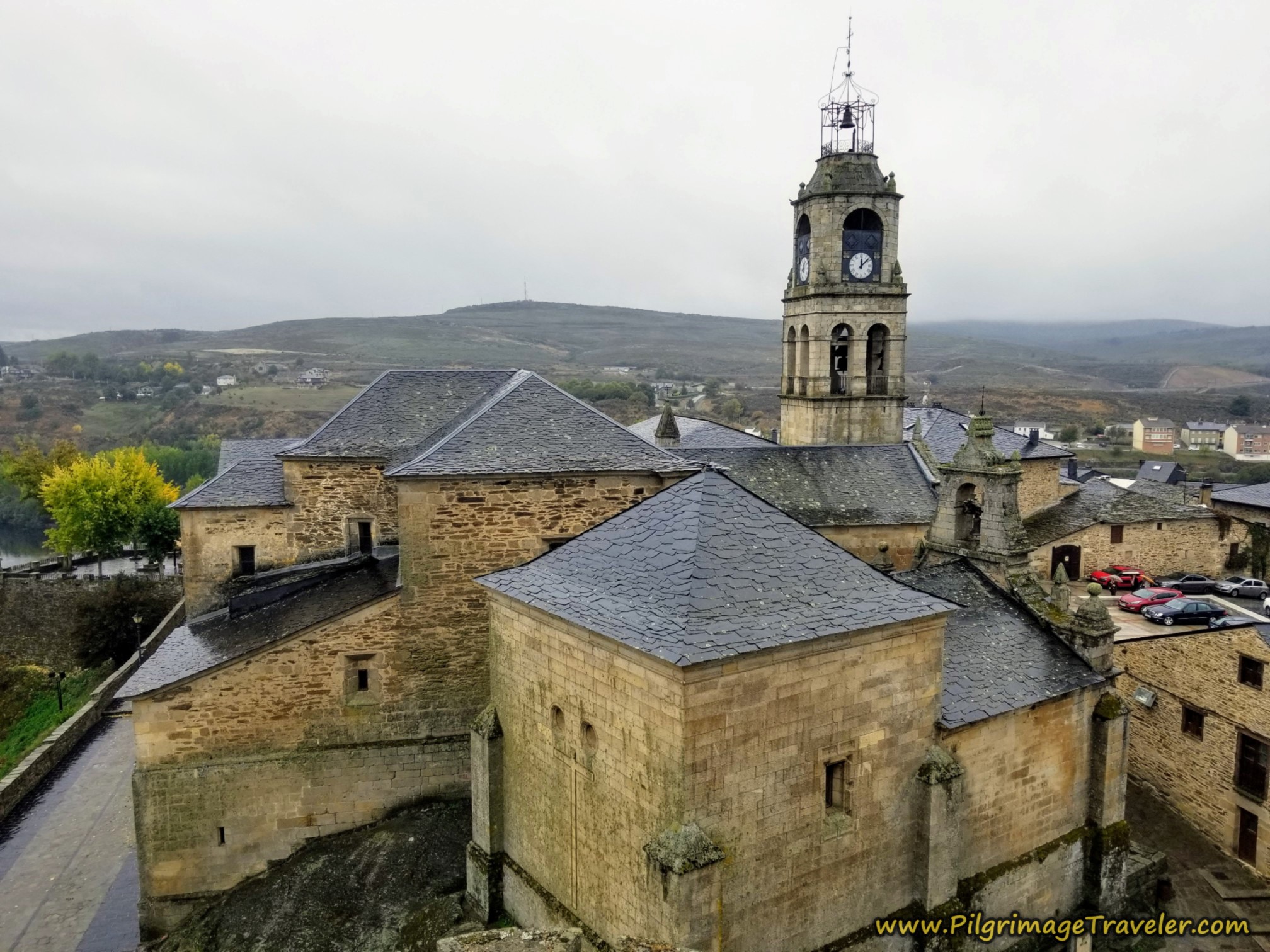 Iglesia de Santa María de Azogue, from Rampart Walls
