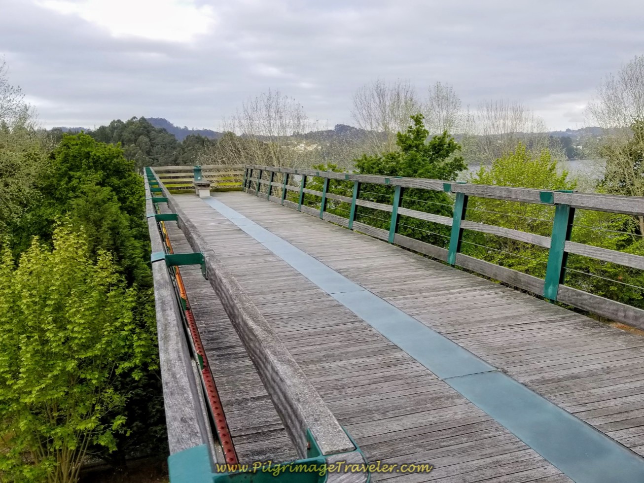 Mirador de Miño on day four of the Camino Inglés