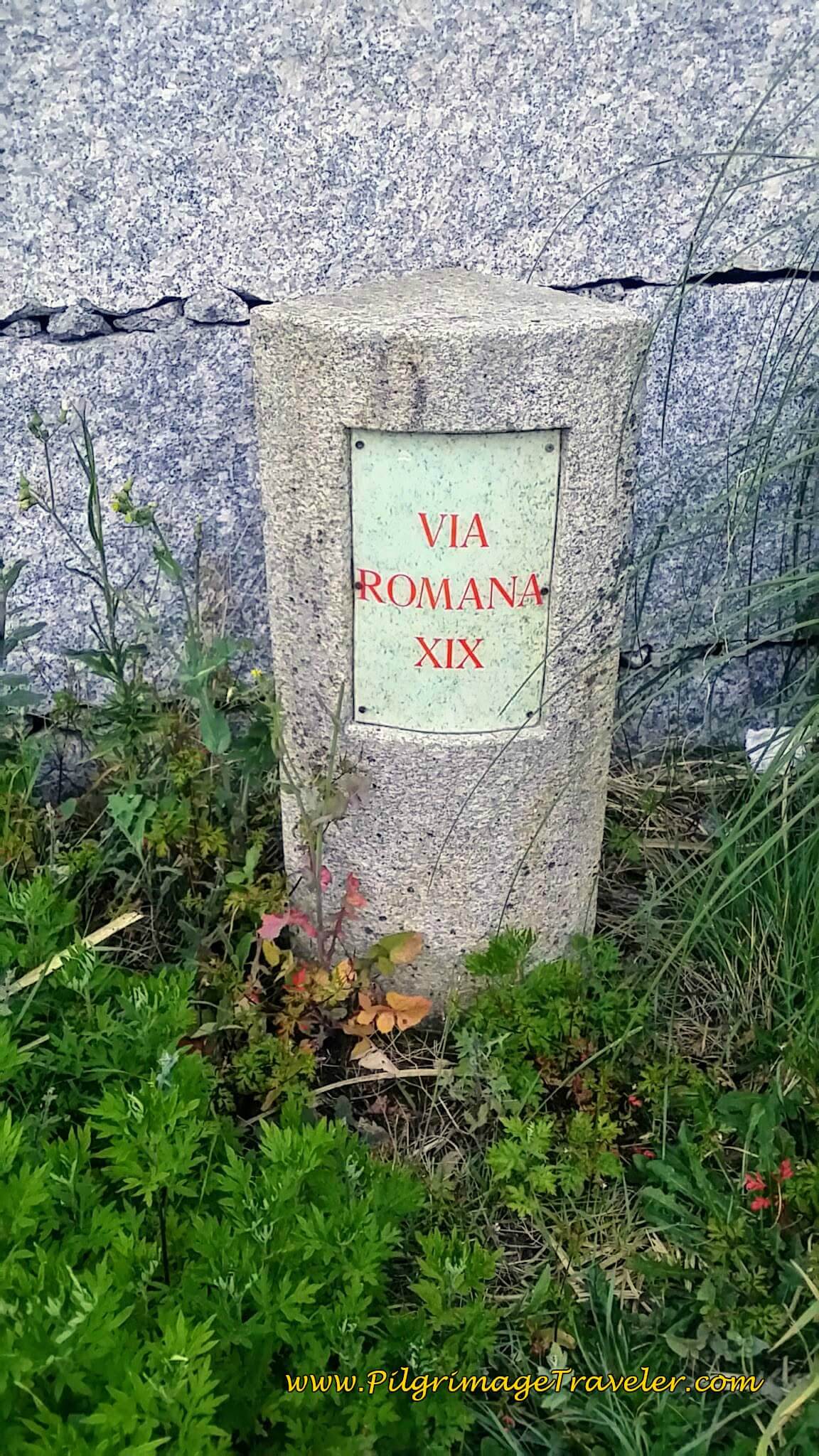 Via Romana XIX Waymark on day twenty-three, Camino Portugués