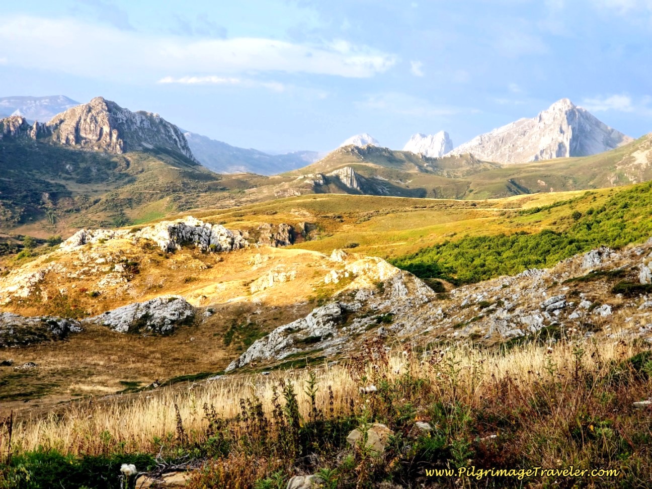 Walking in the Cantabrian Mountains Just After Sunrise