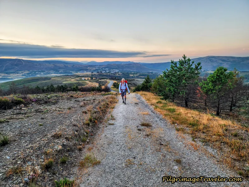 Climbing to the Alto do Espiño