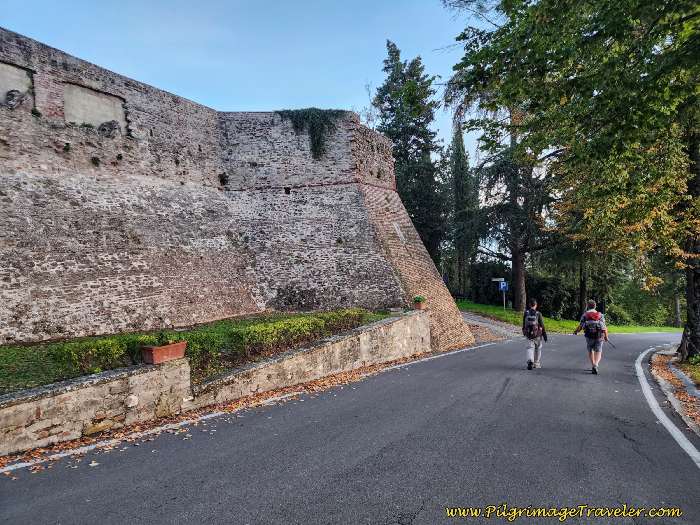 Left Turn Follows East Walls of Citerna