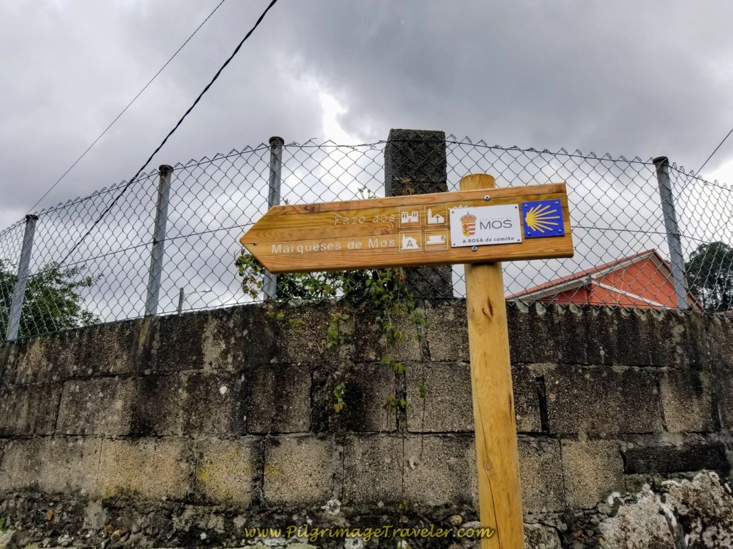 Municipality of Mos Information Signposts on day twenty-one of the central route of the Portuguese Camino
