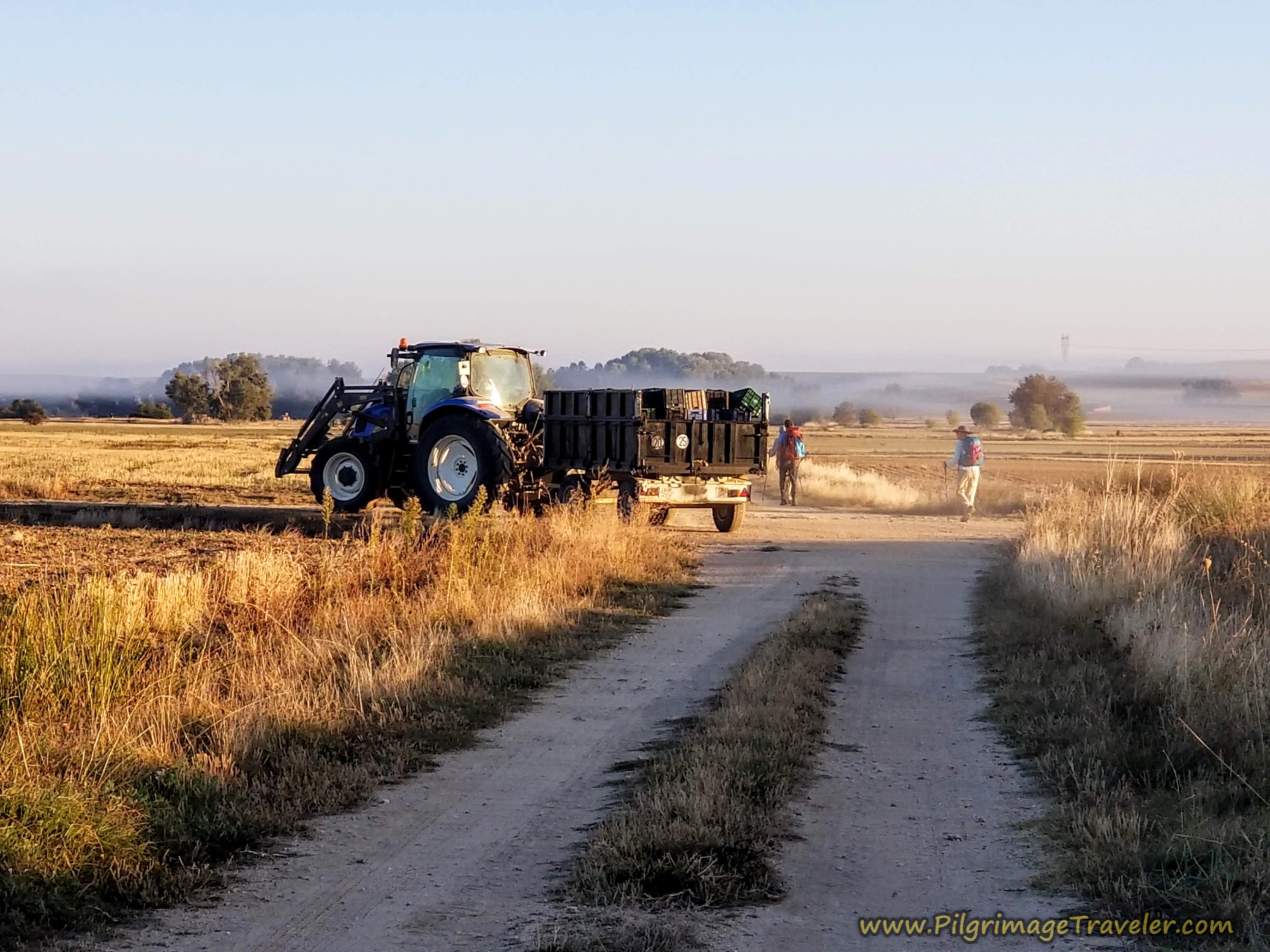 Tractor and Wagon Heading to the Vineyard Tractor and Wagon Heading to the Vineyard