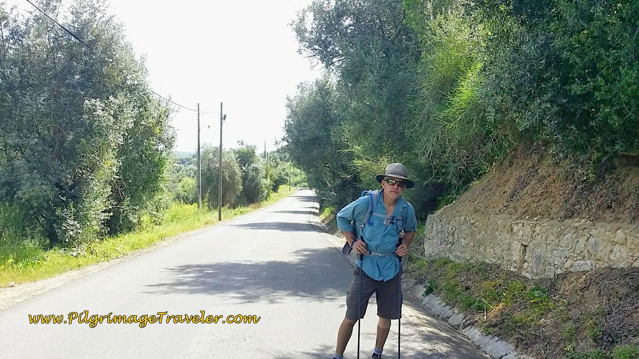 Rich, Not Happy at the End of Day Three on the Camino Portugués