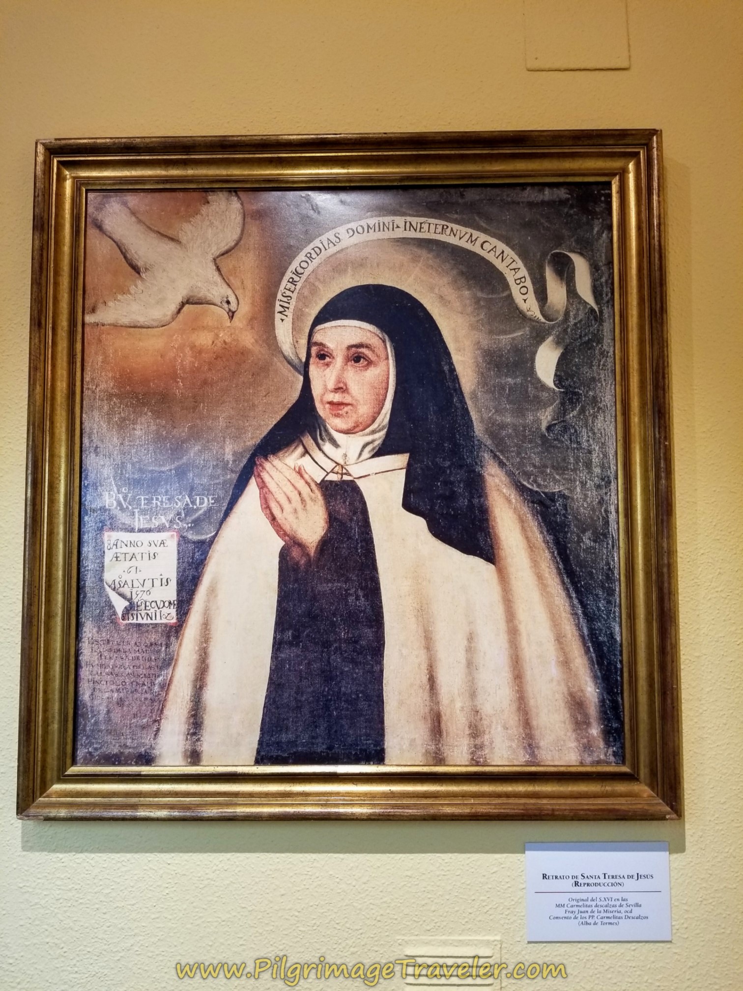 Reproduction of Famous St. Teresa Portrait, Centro Teresiano Sanjuanista, Alba de Tormes Reproduction of Famous St. Teresa Portrait, Centro Teresiano Sanjuanista, Alba de Tormes