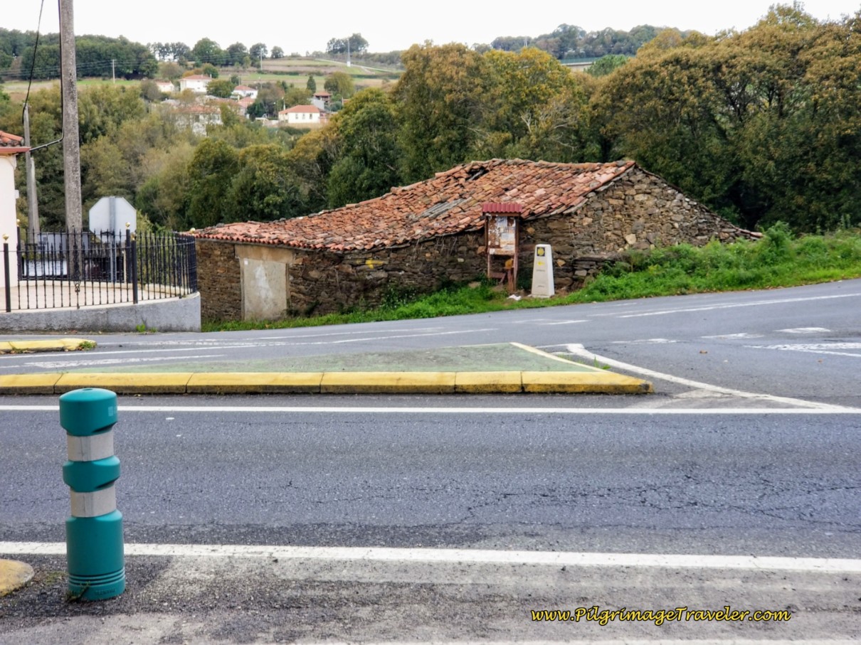 The Turn North from the PO-534 to Start Day Fifteen, Camino Sanabrés, Estación de Lalín to Bandeira