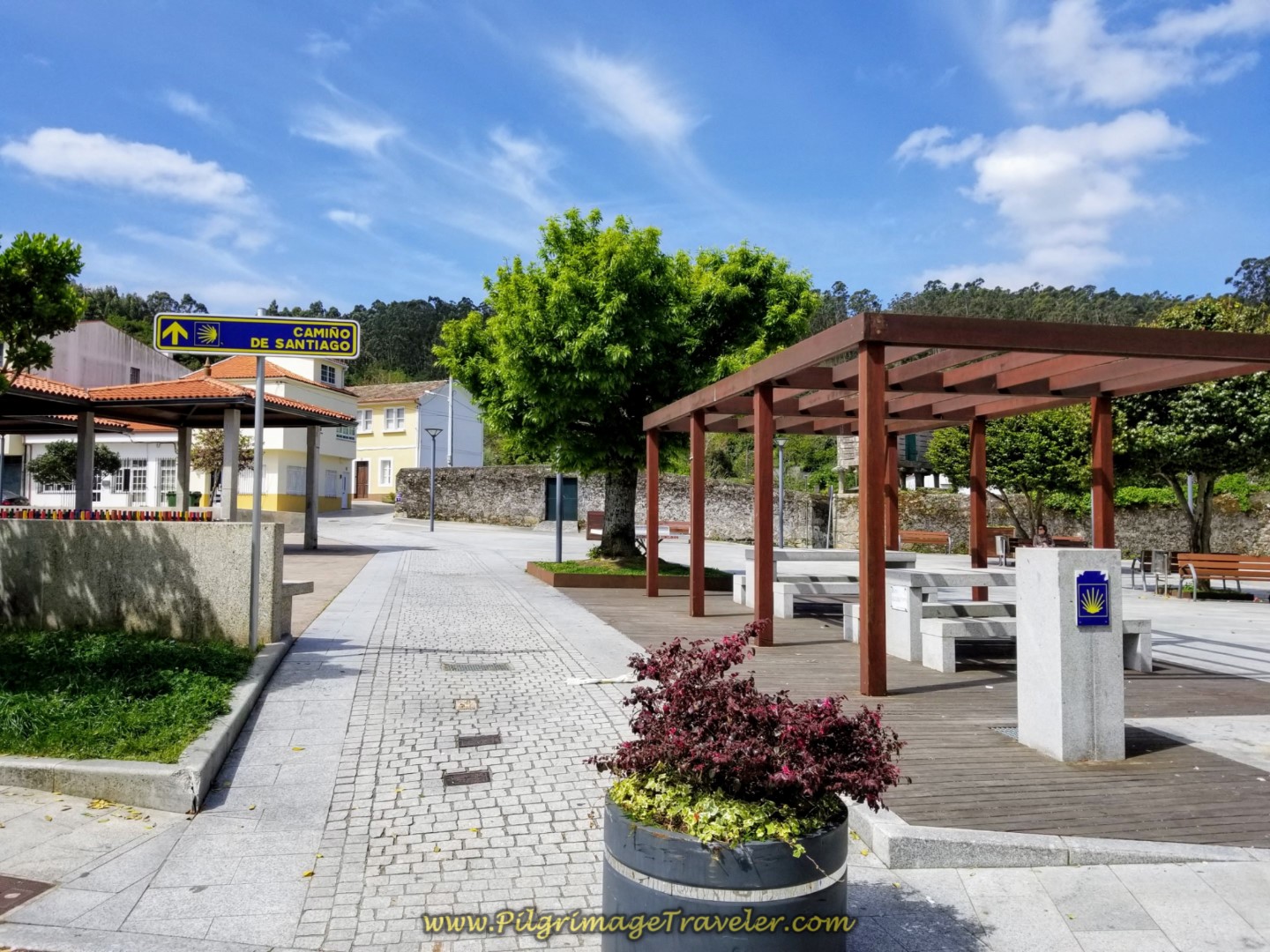 Cross Small Park in Corcubión