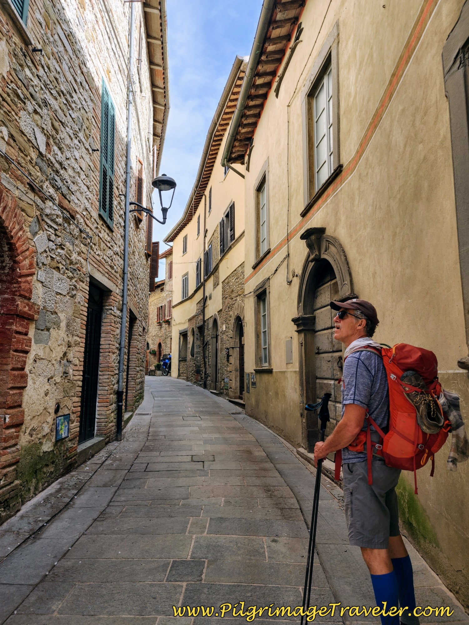 Narrow Medieval Street into the Center of Pietralunga Narrow Medieval Street into the Center of Pietralunga
