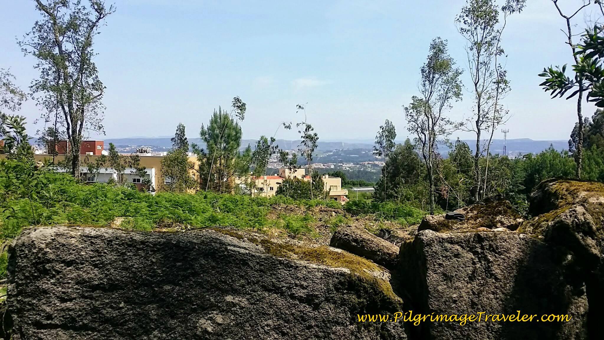 View of Porto Suburbs on the Rua do Alto da Serra on day fourteen of the Camino Portugués
