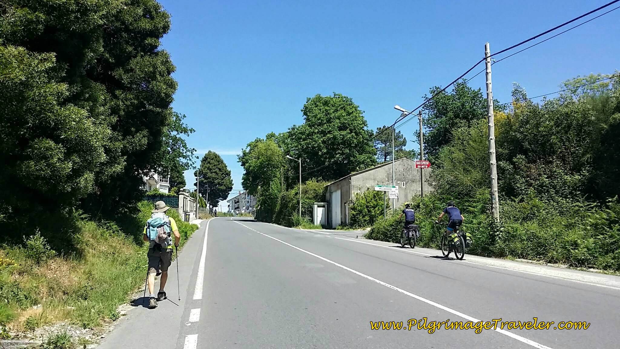 Long Climb on the DP-0206 toward Milladoiro on Day Twenty-Four, Portuguese Camino