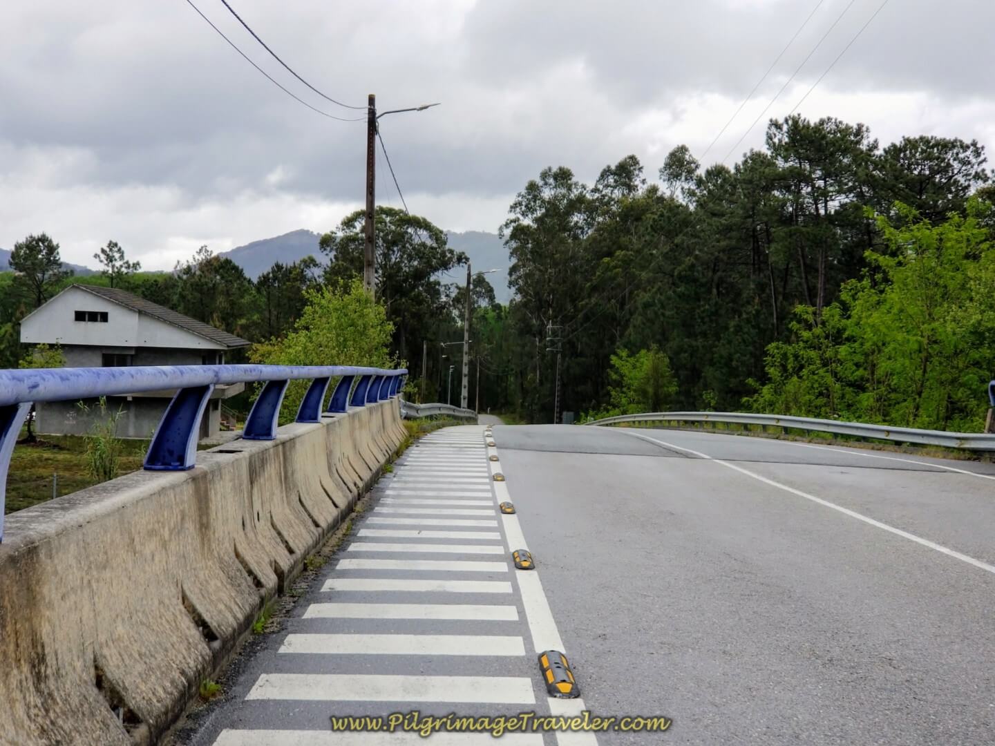 Cross Over the Autopista Again on day twenty on the central route of the Portuguese Camino