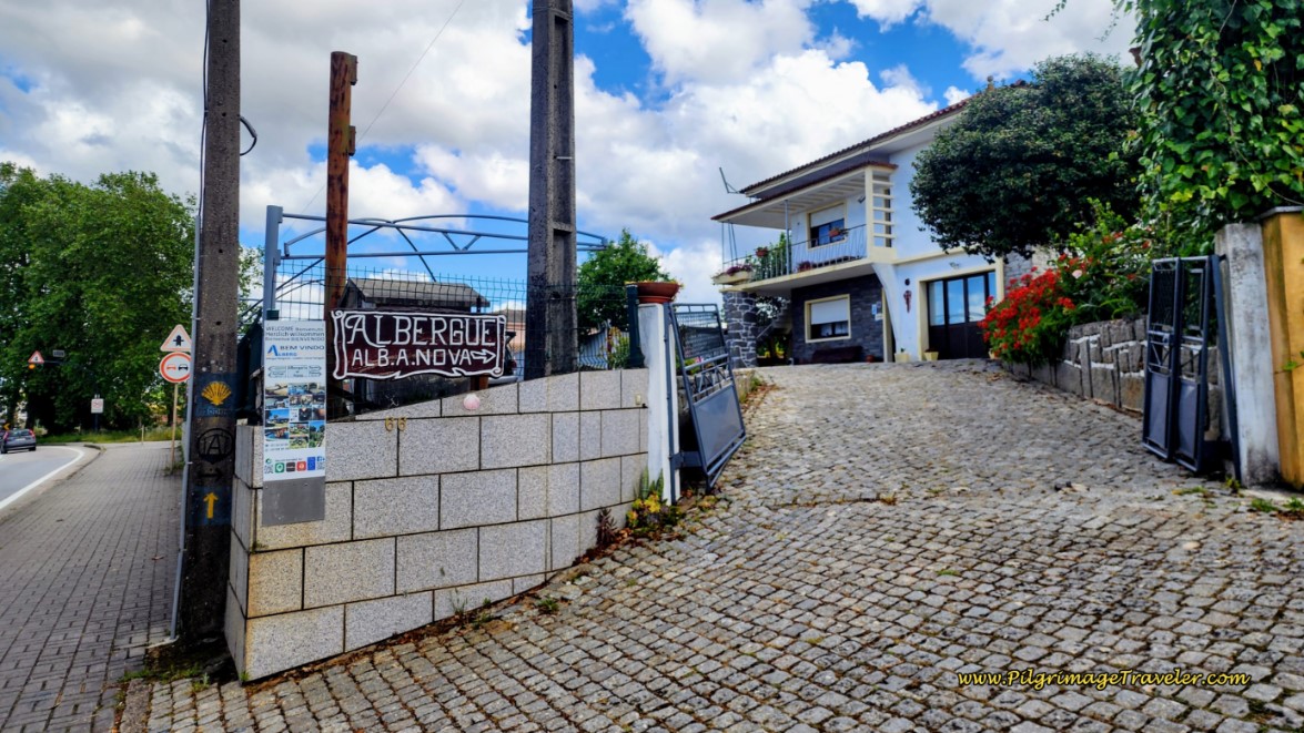 Entrance to the Albergue Albergaria-a-Nova