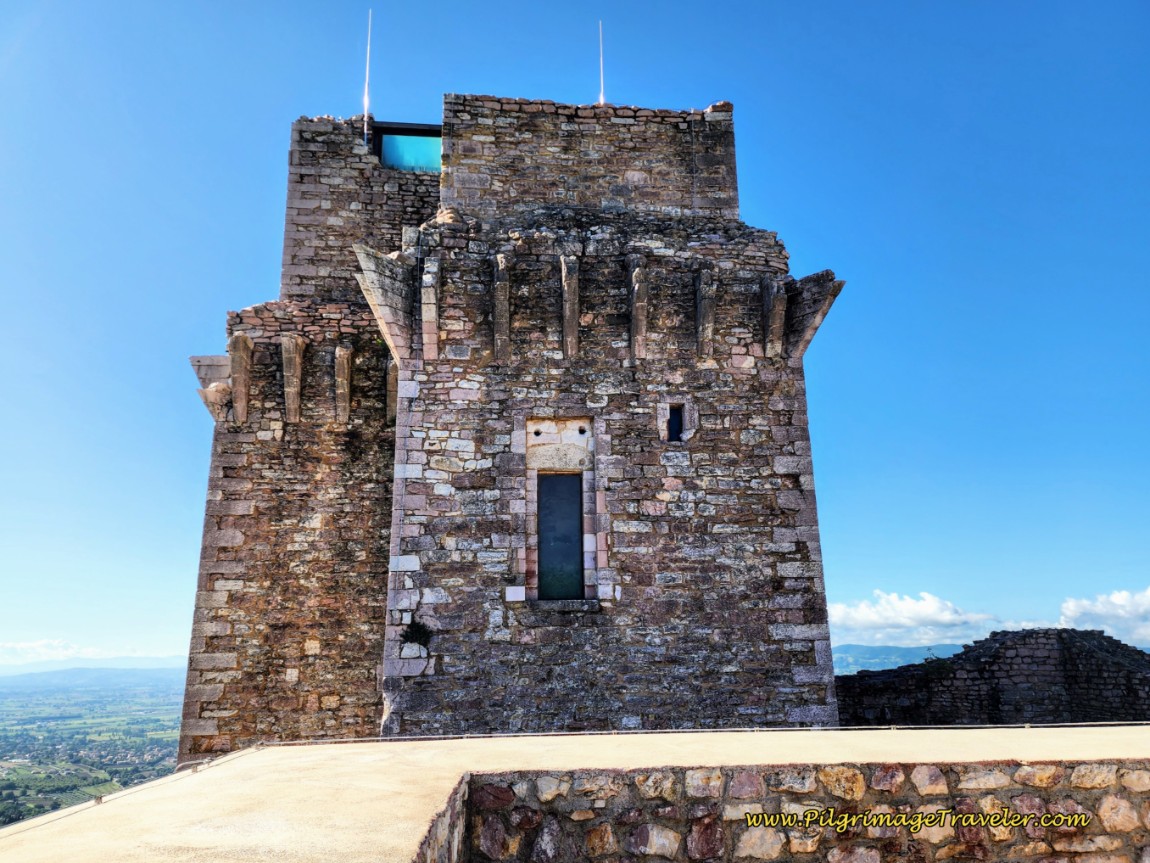 Rocca Maggiore, Polygonal Tower, Close-Up, Assisi