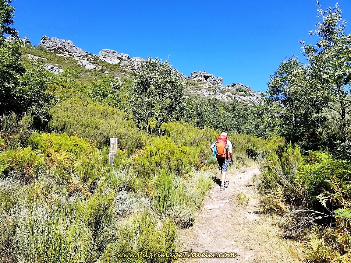 Continuing the Climb Towards Rocks Ahead
