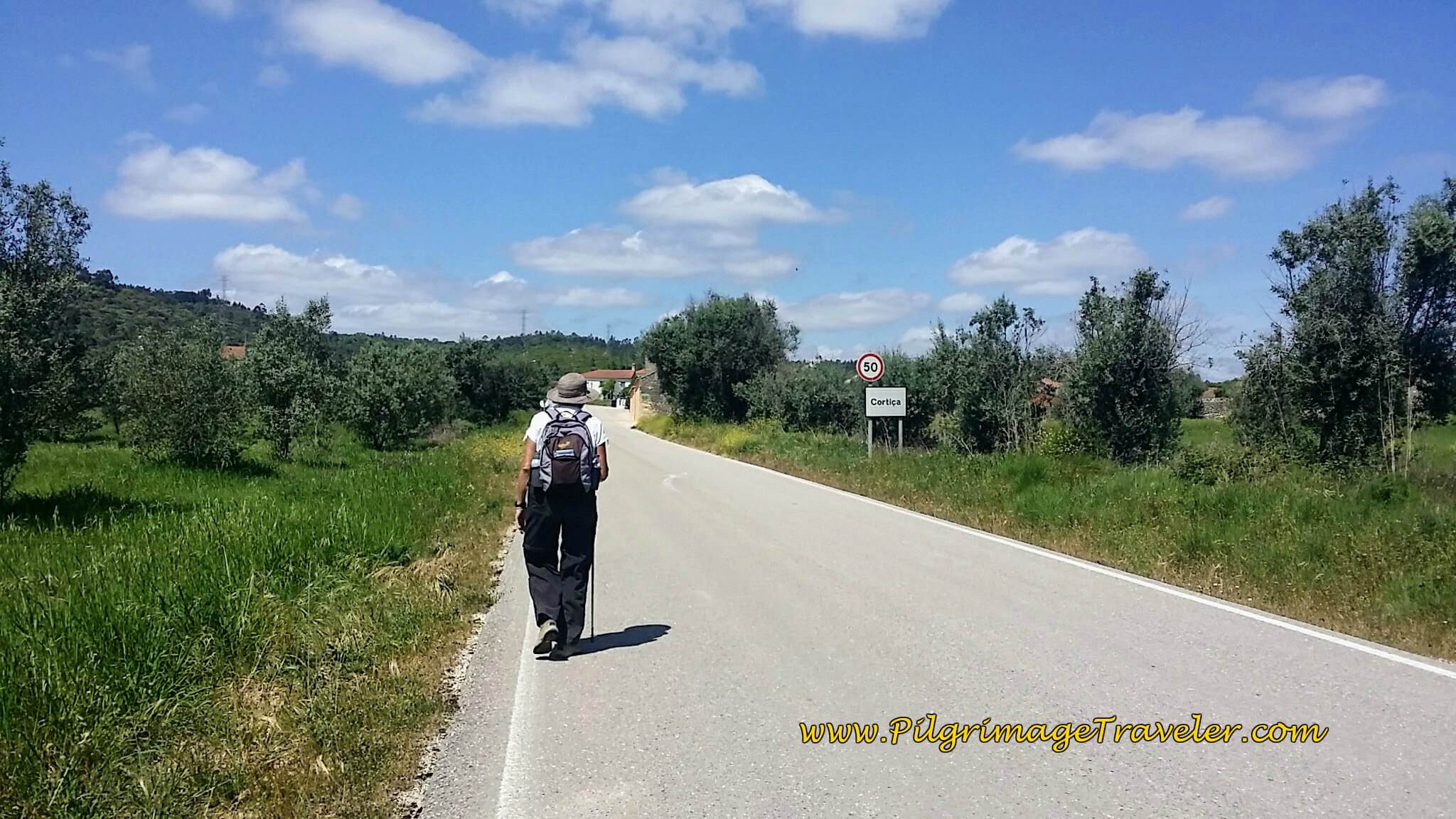 Entering Cortiça on the N348