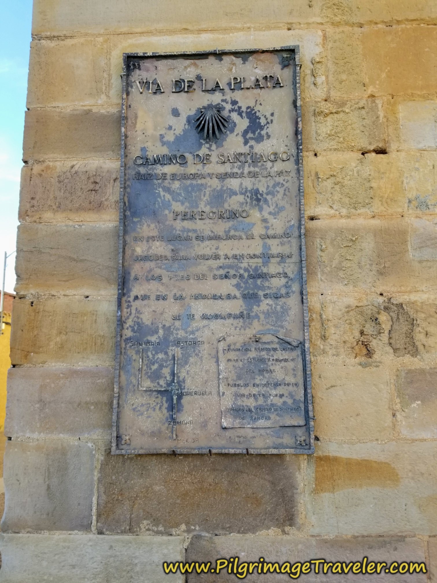 Old Vía de la Plata Placard
