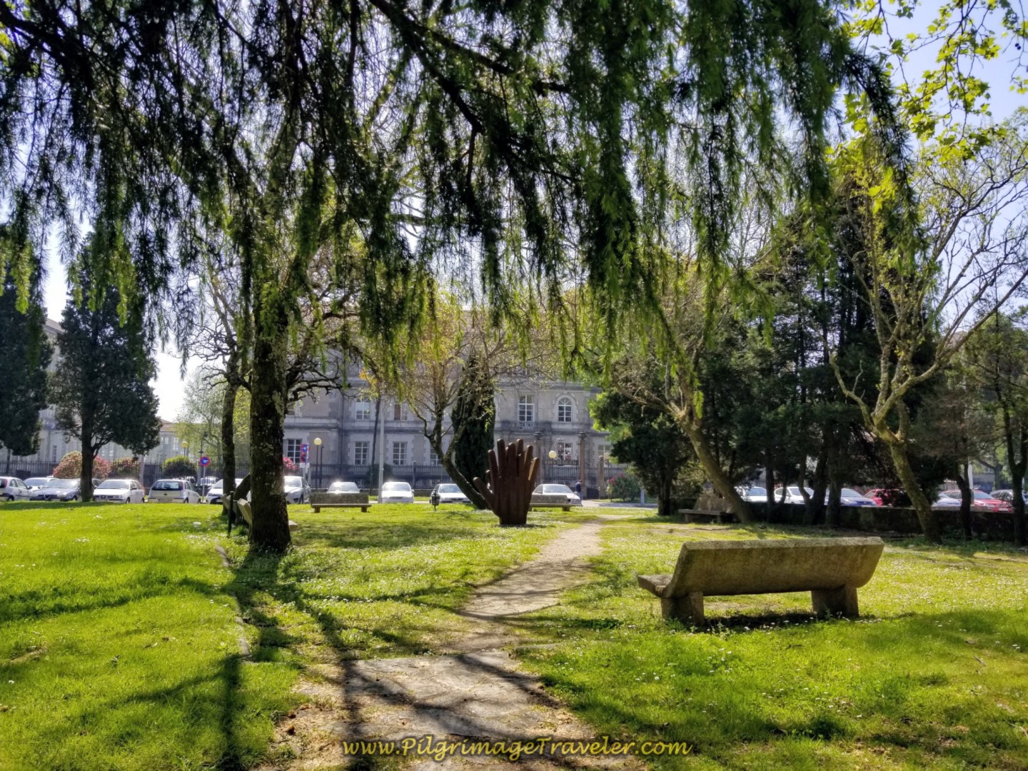 Pass by Park and Government Buildings, Day Eight on the English Way Pass by Park and Government Buildings, Day Eight on the English Way