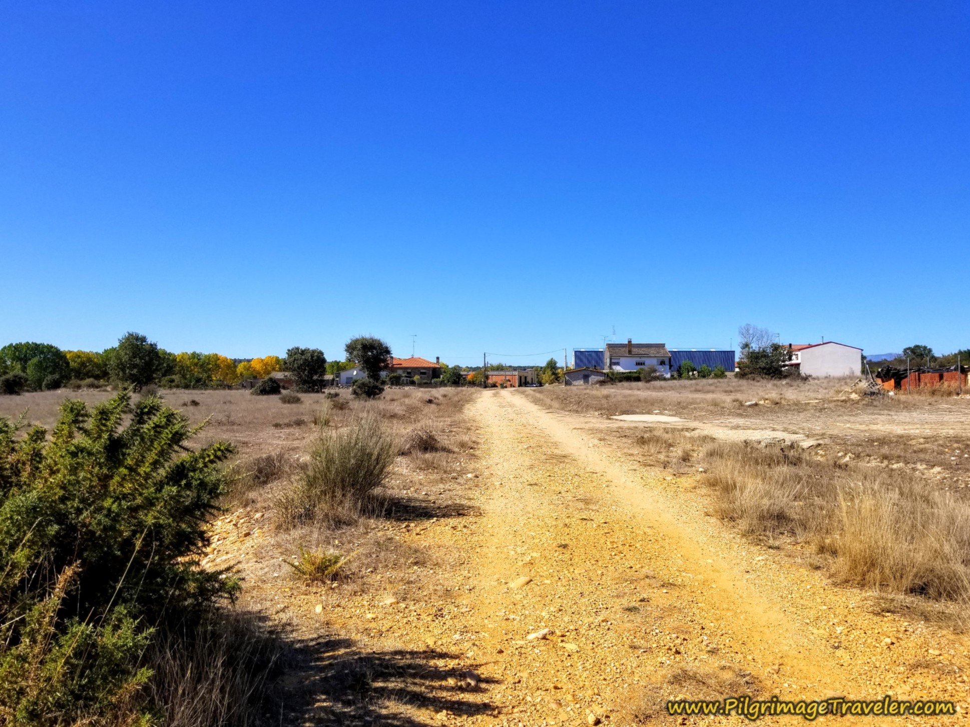Rionegro del Puente Just Ahead on the Camino Sanabrés from Santa Marta de Tera to Rionegro del Puente