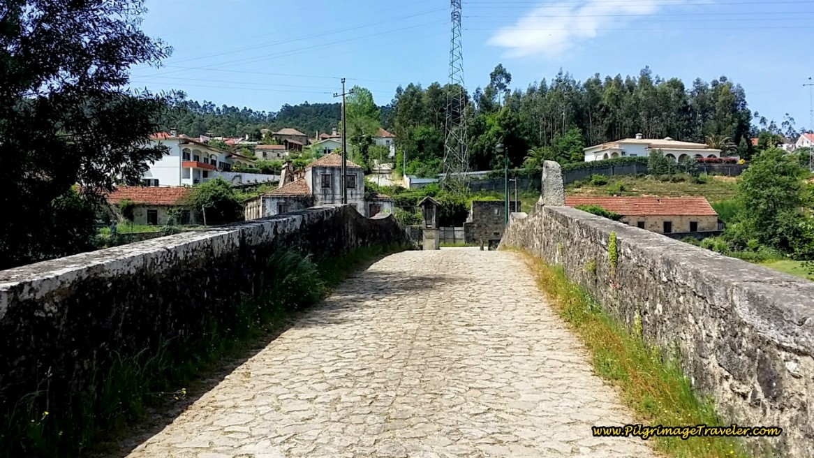 Cobblestone Road Across the Medieval Bridge