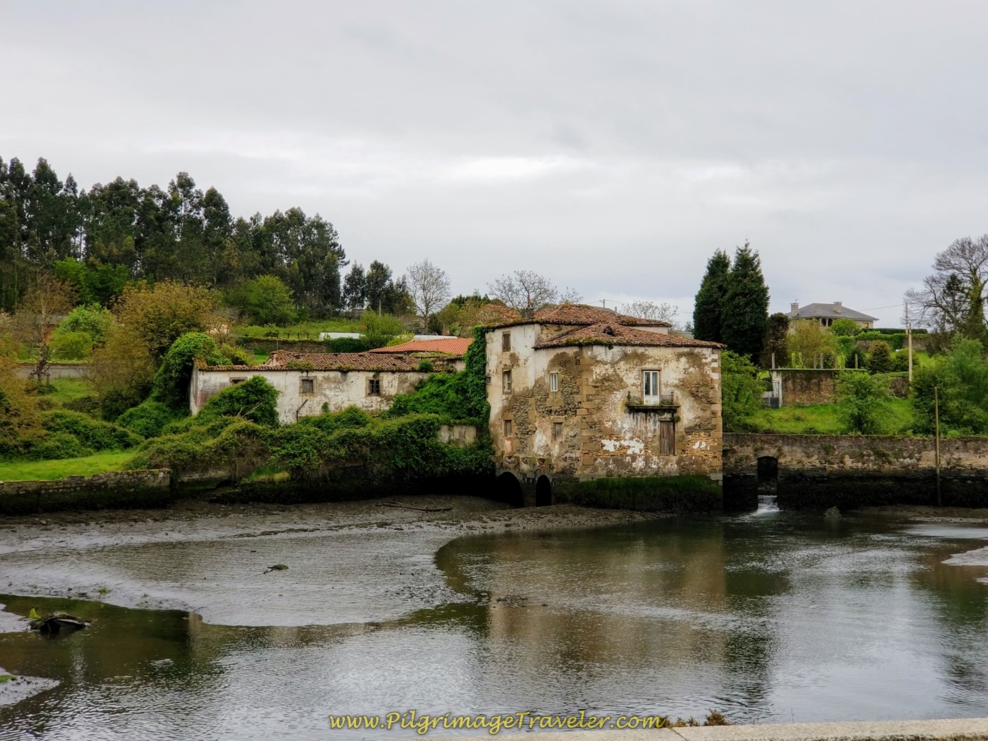 Old Watermill Across the Ría de Ferrol on day one of the English Way