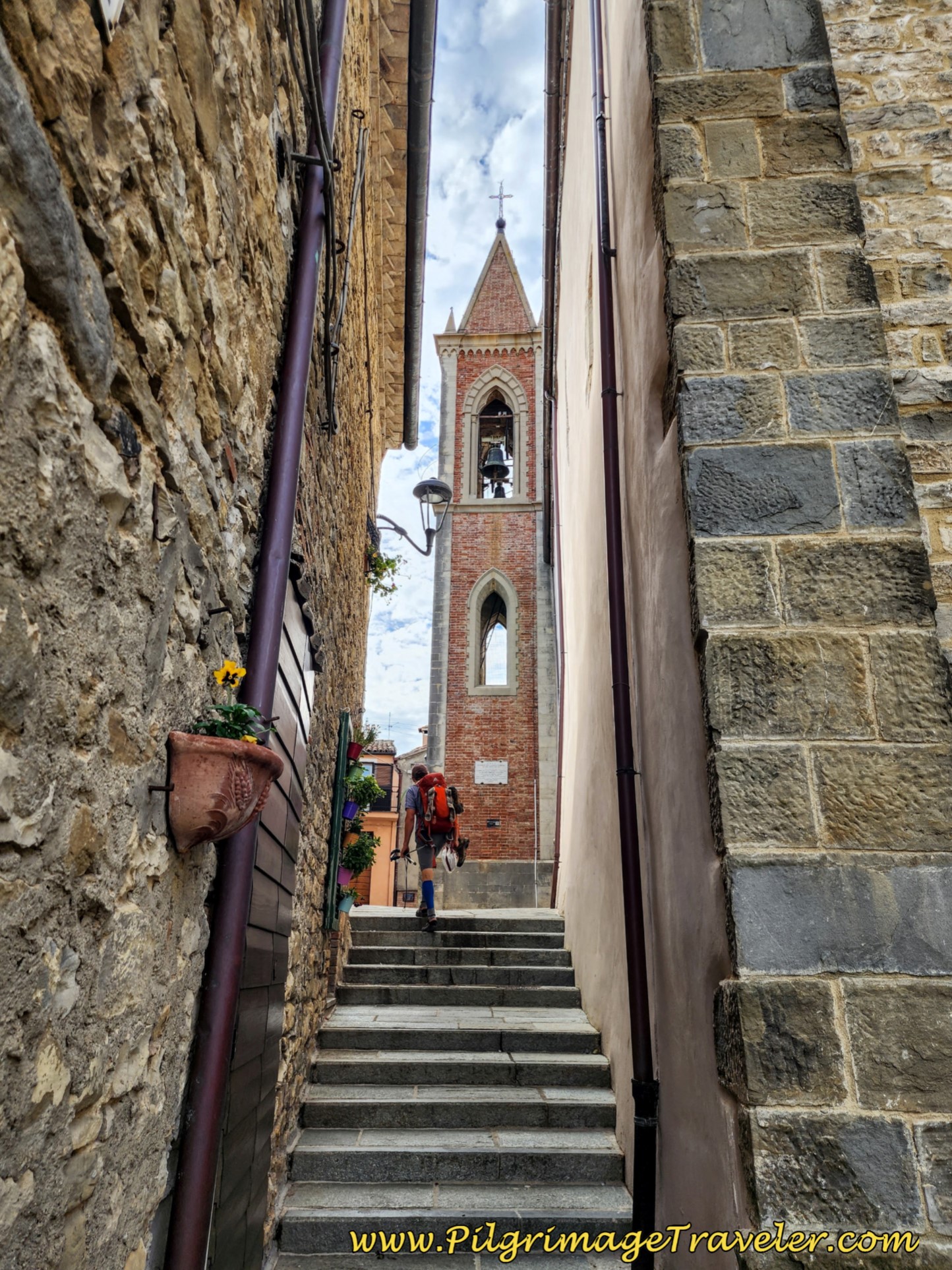 Stairway to the Rifugio Betania Per i Pellegrini