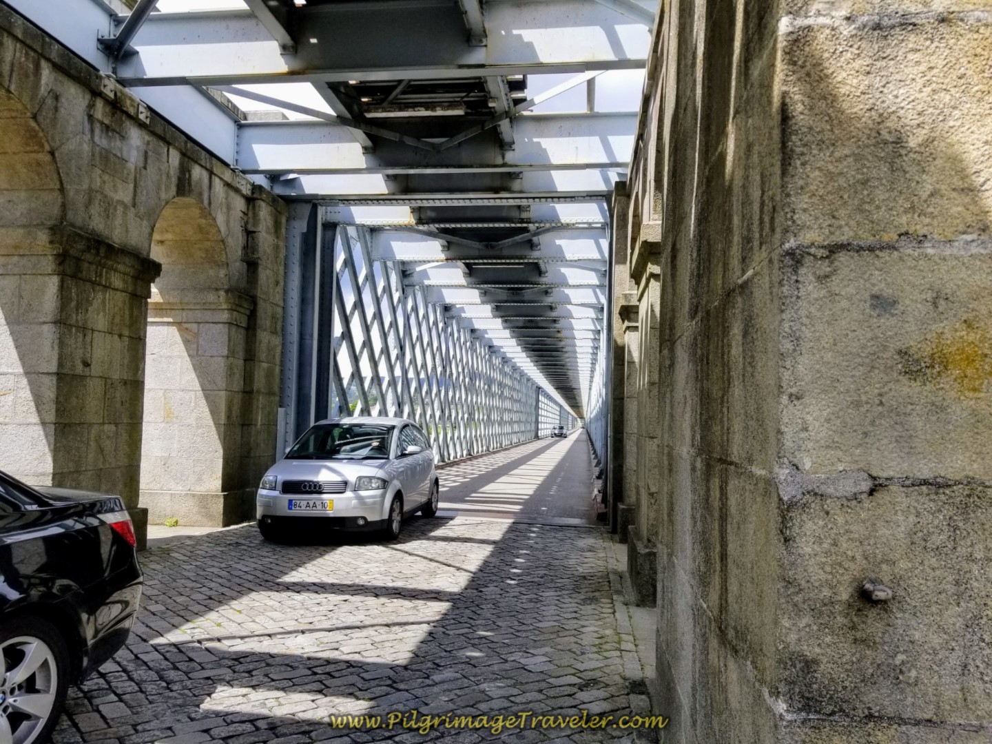 Ponte Internacional Tui-Valença on day nineteen on the Central Route of the Portuguese Camino Ponte Internacional Tui-Valença on day nineteen on the Central Route of the Portuguese Camino