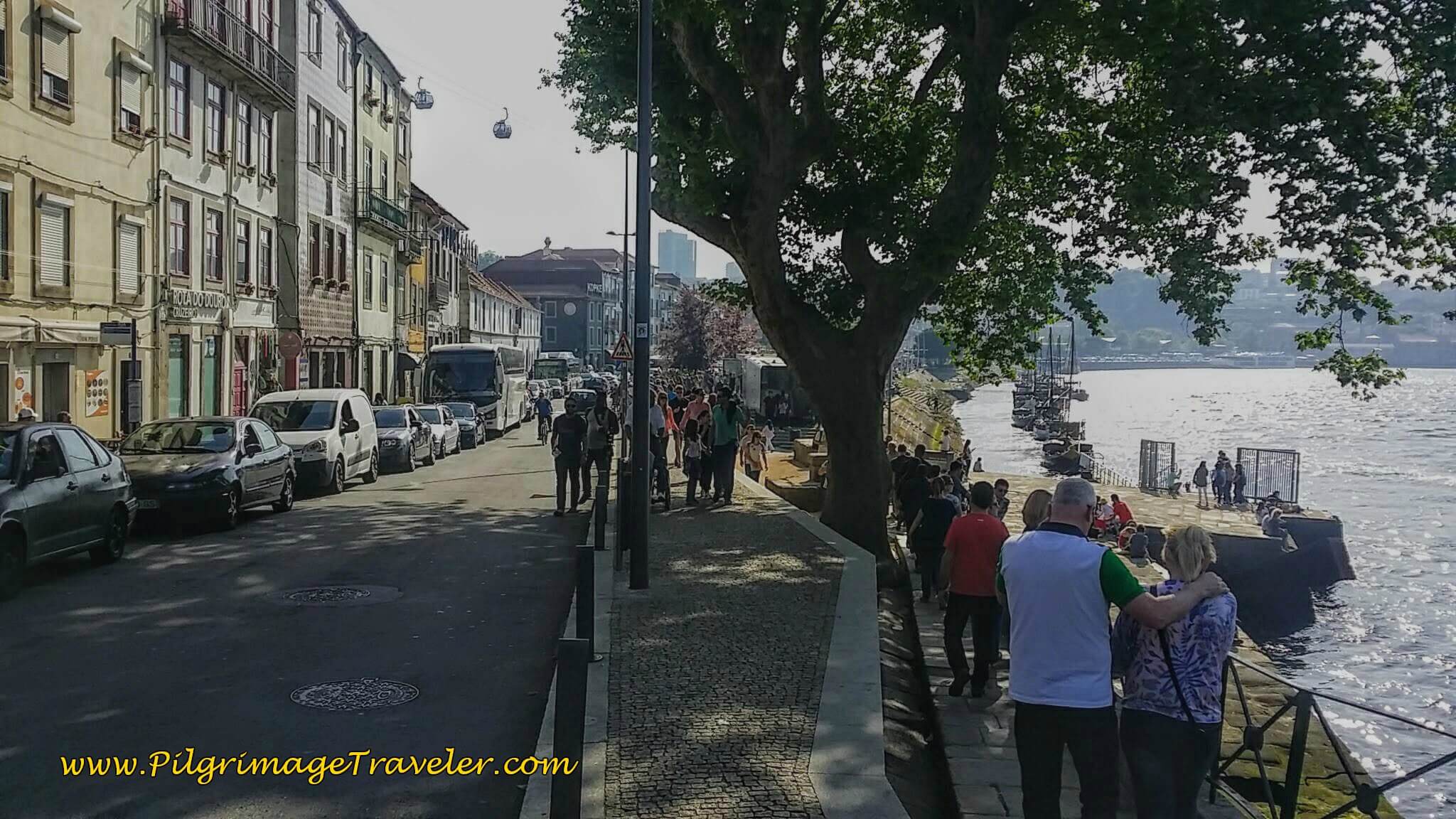 Southside River Promenade on the Douro River in Porto, Portugal