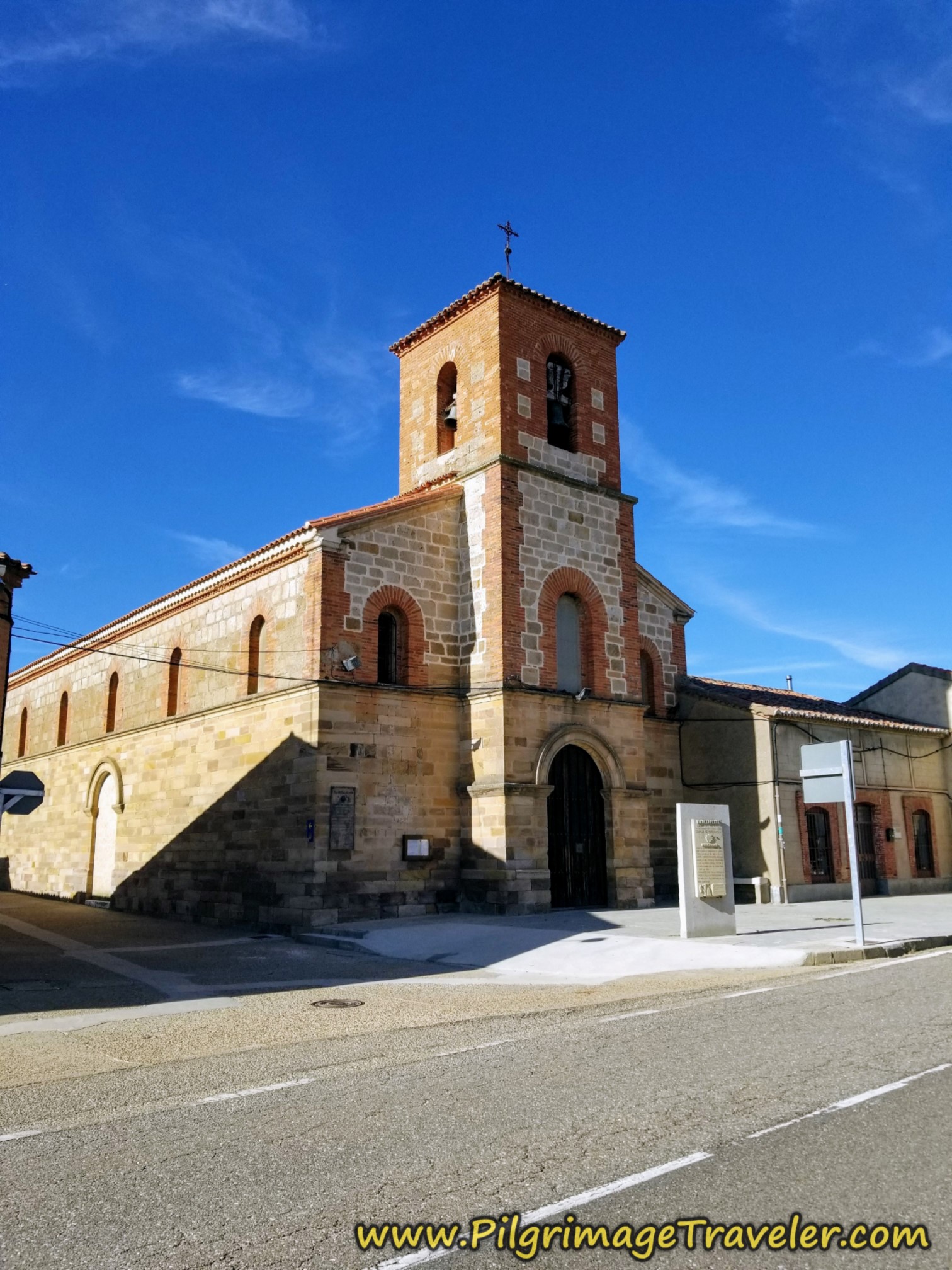 Town Church on the Vía de la Plata from Montamarta to Granja de Moreruela