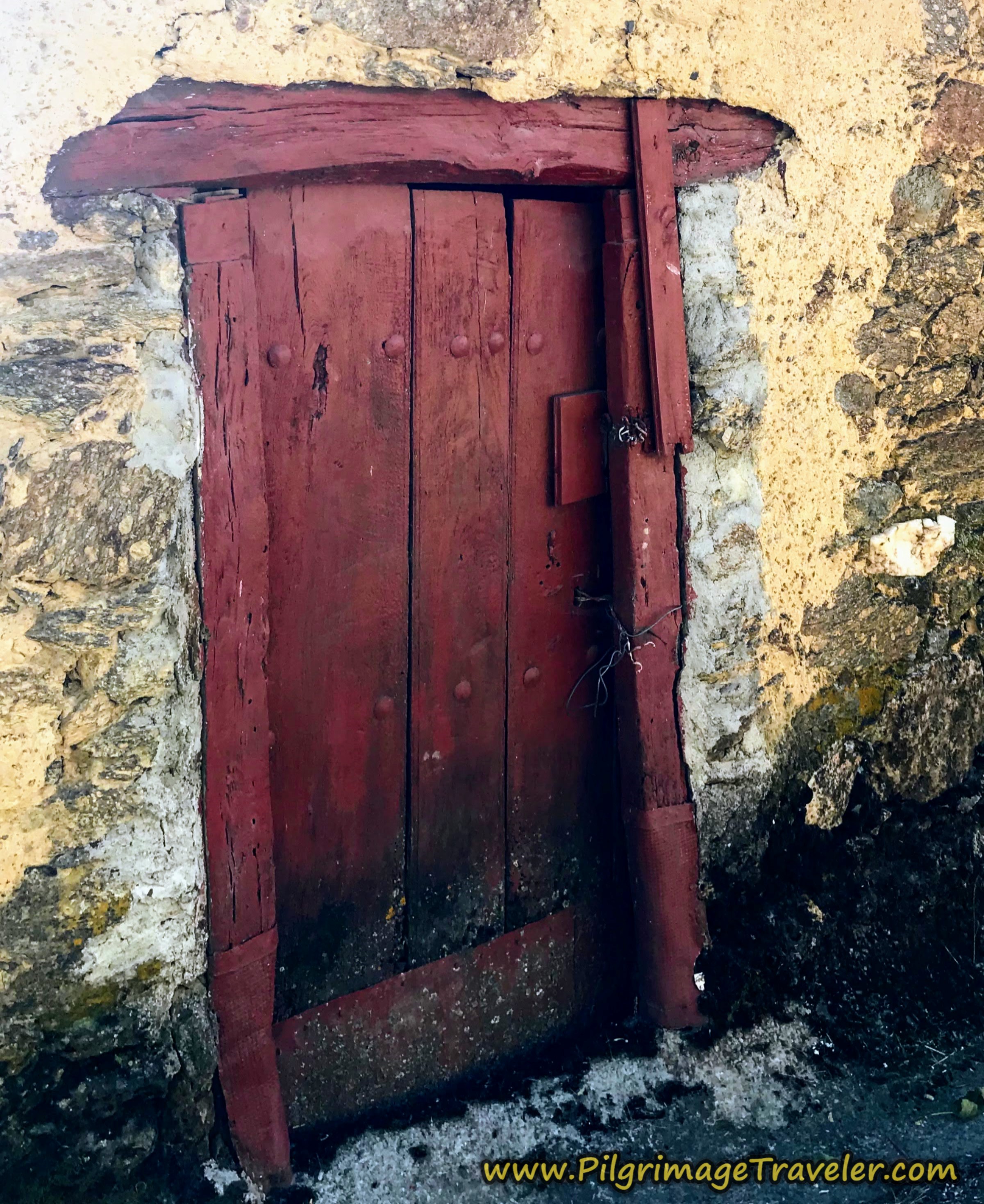 Old Red Door in Entrepeñas