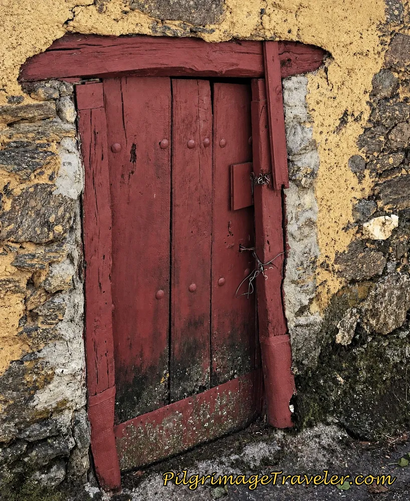 Old Red Door in Entrepeñas