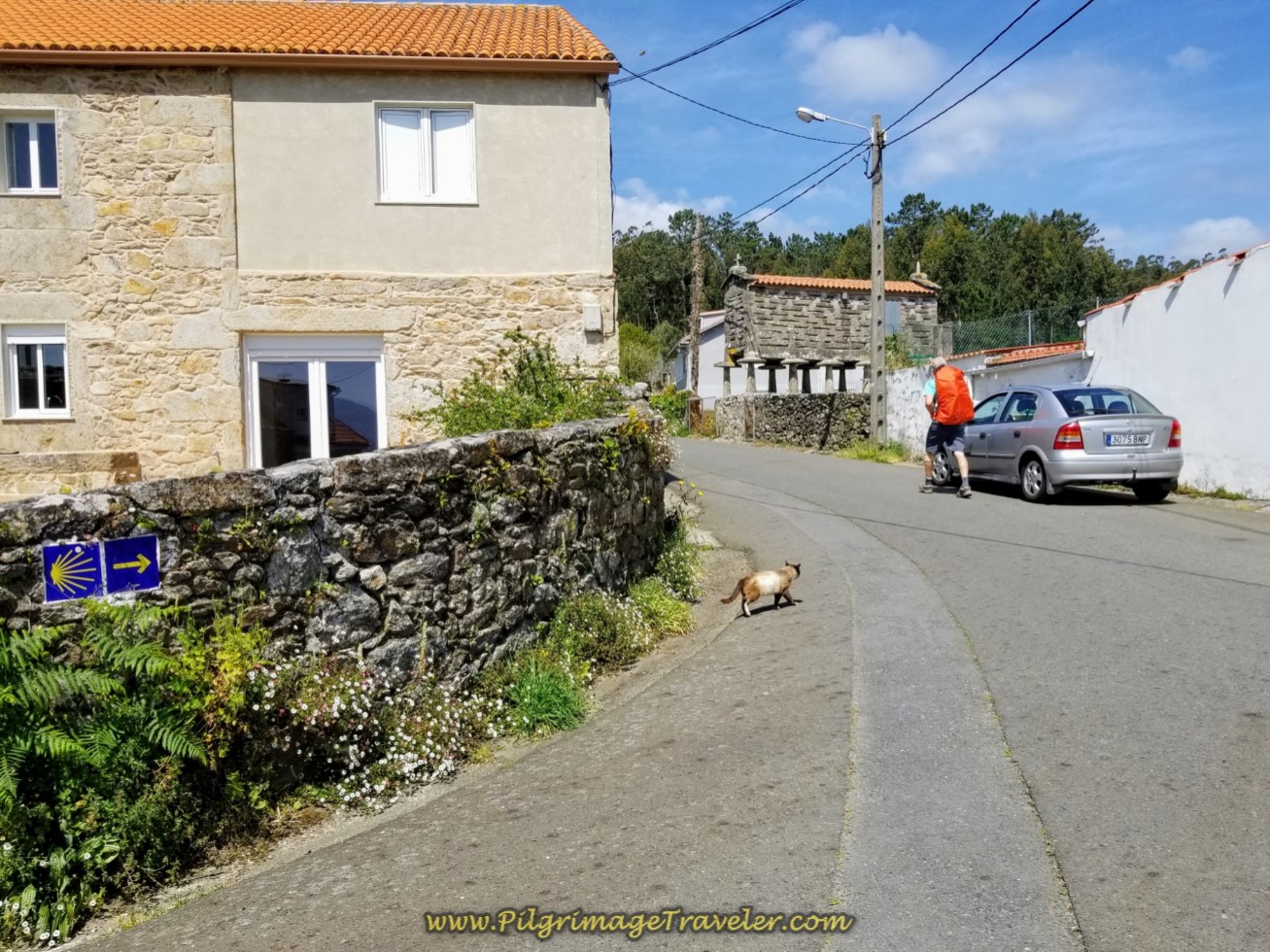 Right Turn Onto the Rua Camiño do Carro
