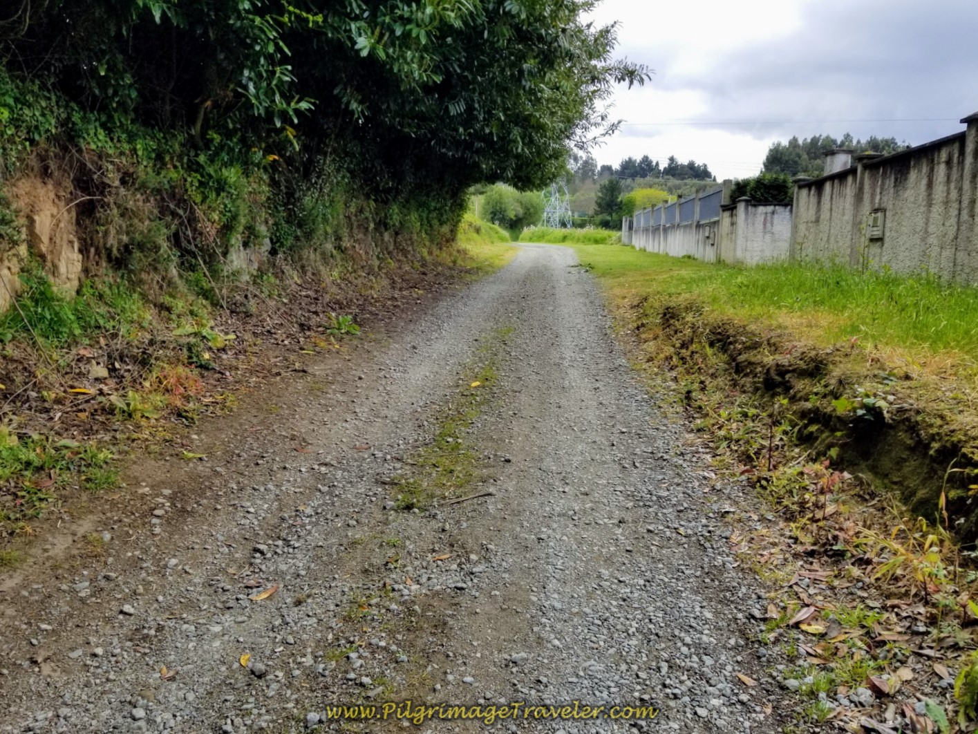 Gravel Road Through the Countryside on day one of the La Coruña Arm of the Camino Inglés Gravel Road Through the Countryside on day one of the La Coruña Arm of the Camino Inglés