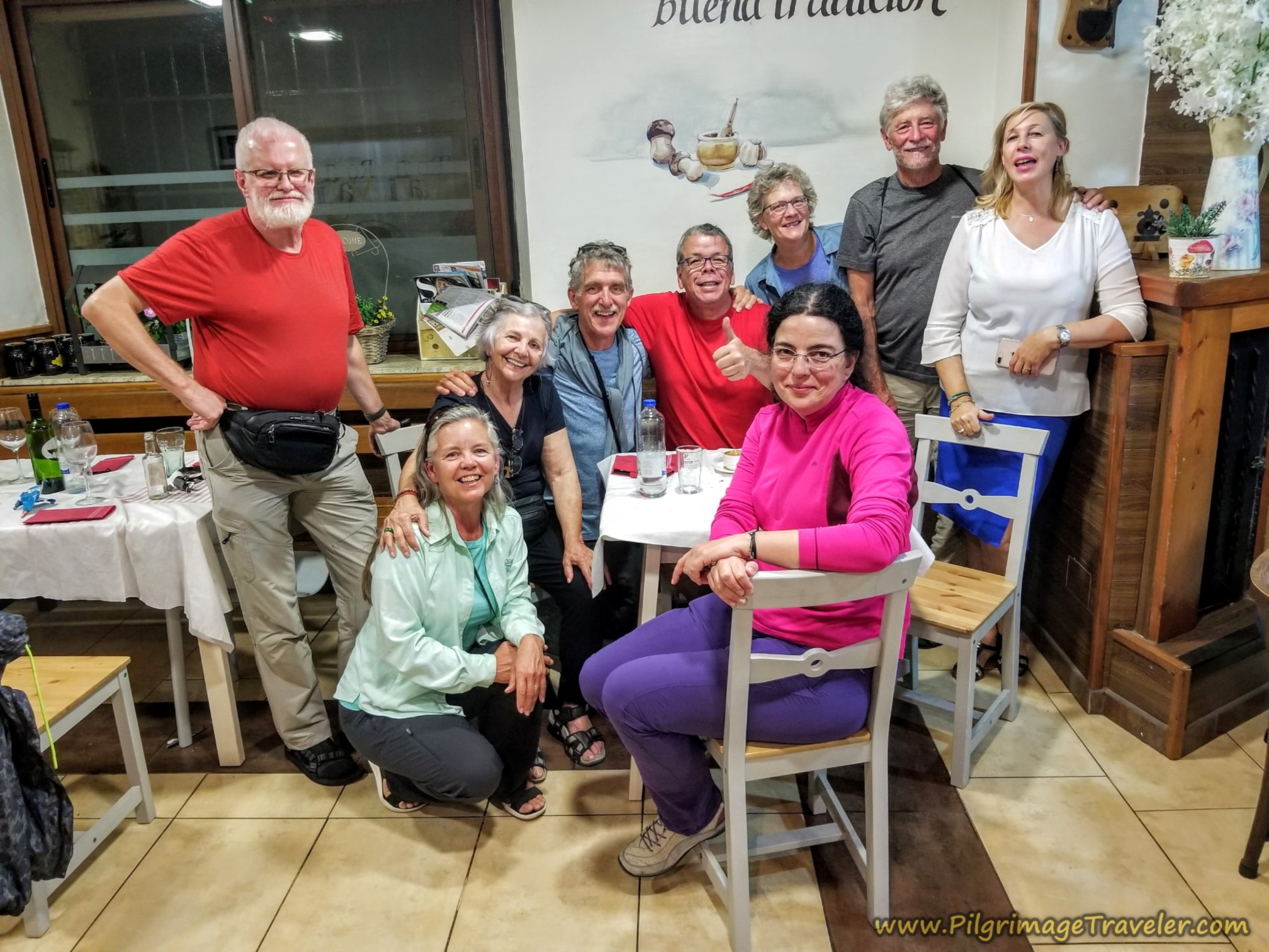 Pilgrims at the Rosamari