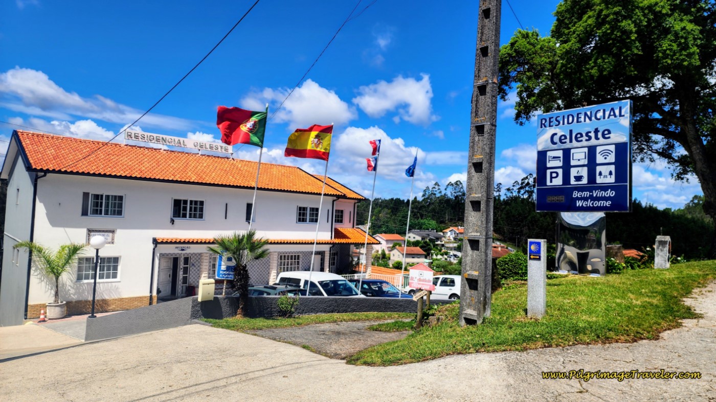 The Entrance to the Residencial Celeste and Albergue Sto. António