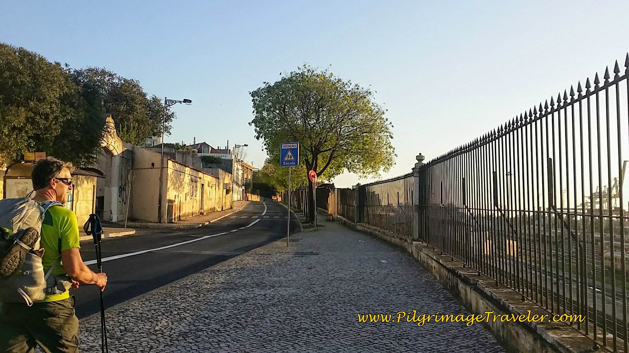 Along the Train Tracks and Docks on the Calçada da Cruz da Pedra