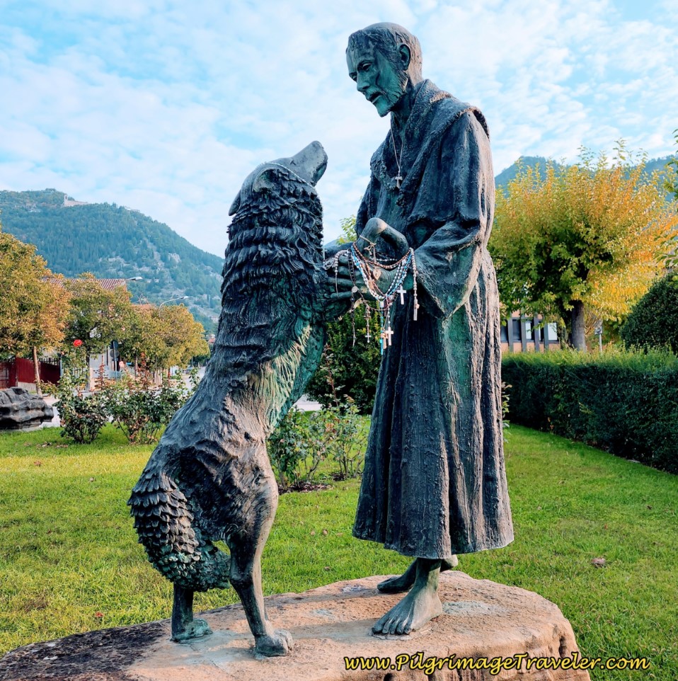 St. Francis and the Wolf of Gubbio, day eight, Way of St. Francis, Gubbio to Biscina