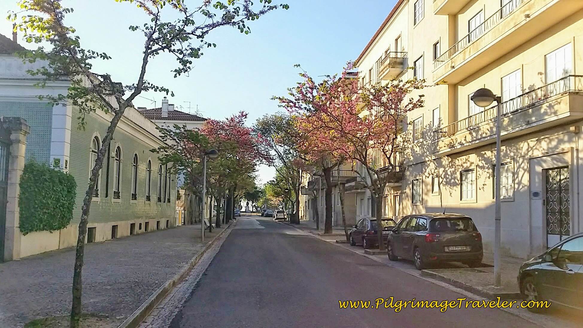 Approaching the Portas do Sol on the Avenida 5 de Outubro, Santarém, Portugal