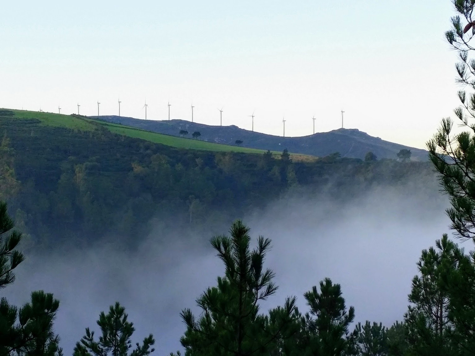 Mist in the Reservoir Valley Below