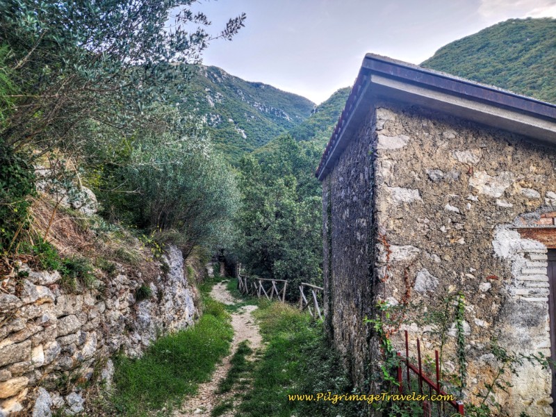 Way of St. Francis: Day Eighteen, Poggio Bustone to Rieti - Road Becomes a Trail at the Edge of Town, Poggio Bustone