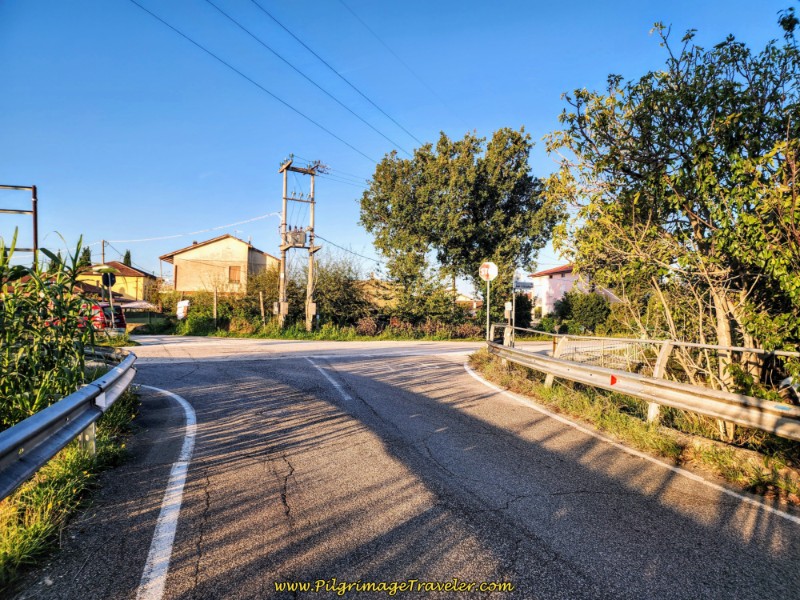 Way of St. Francis: Day Twelve, Spello to Trevi, Stay Straight at Crossroads with the Via San Cristoforo in Ponte Chiona
