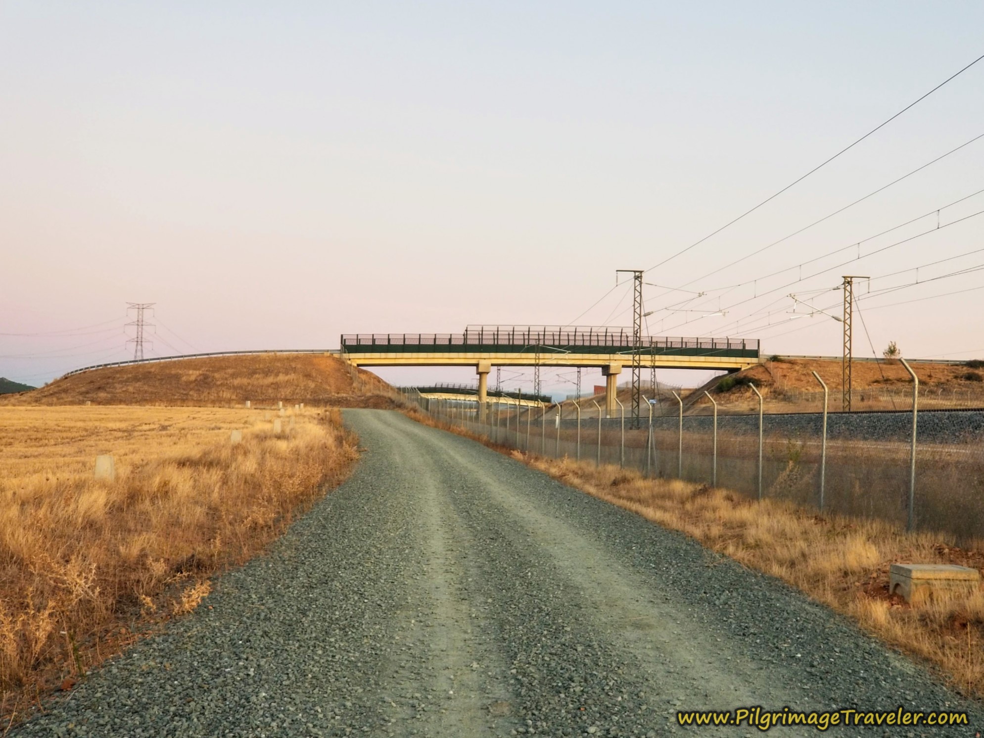First Railroad Bridge in View