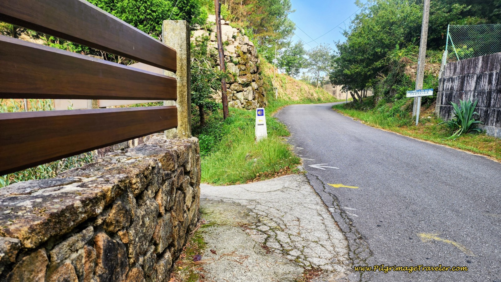 After San Miguel de Valga Turn Left Here on Path