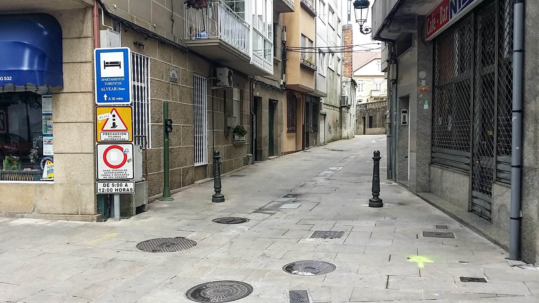 Find Quiet Walking Street, the Rúa Pai Crespo Redondela, Spain on day twenty-one of the Camino Portugués