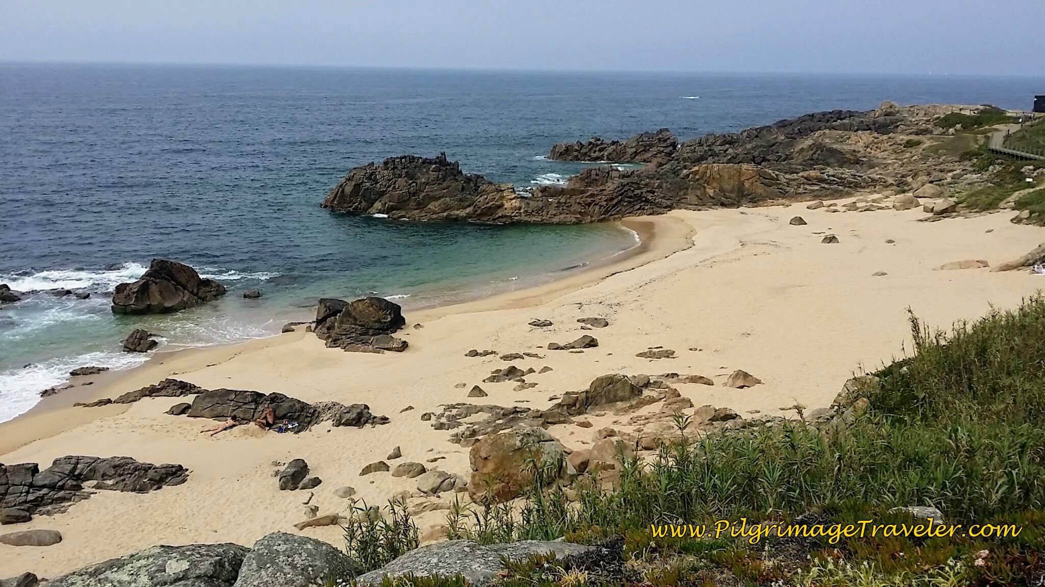 Stunning Cove by the Capela of São Paio on day fifteen of the Camino Portugués on the Senda Litoral