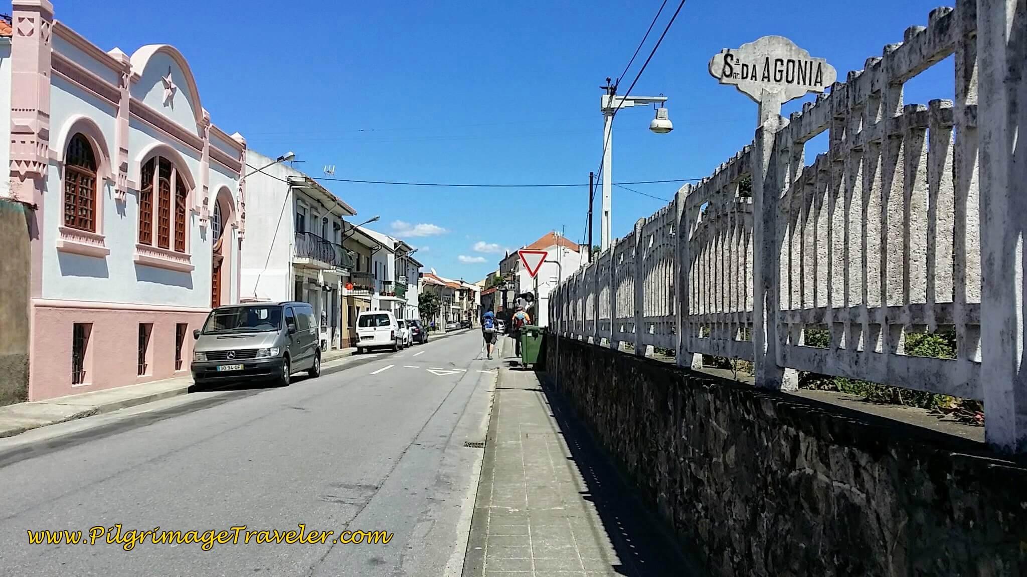 Senhora da Agonia Train Station on day eighteen of the Camino Portugués on the Coastal Route Senhora da Agonia Train Station on day eighteen of the Camino Portugués on the Coastal Route
