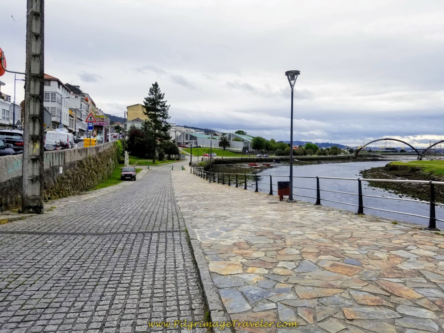 Along the Aldea Empedron Toward the Albergue in Neda on day one of the English Way
