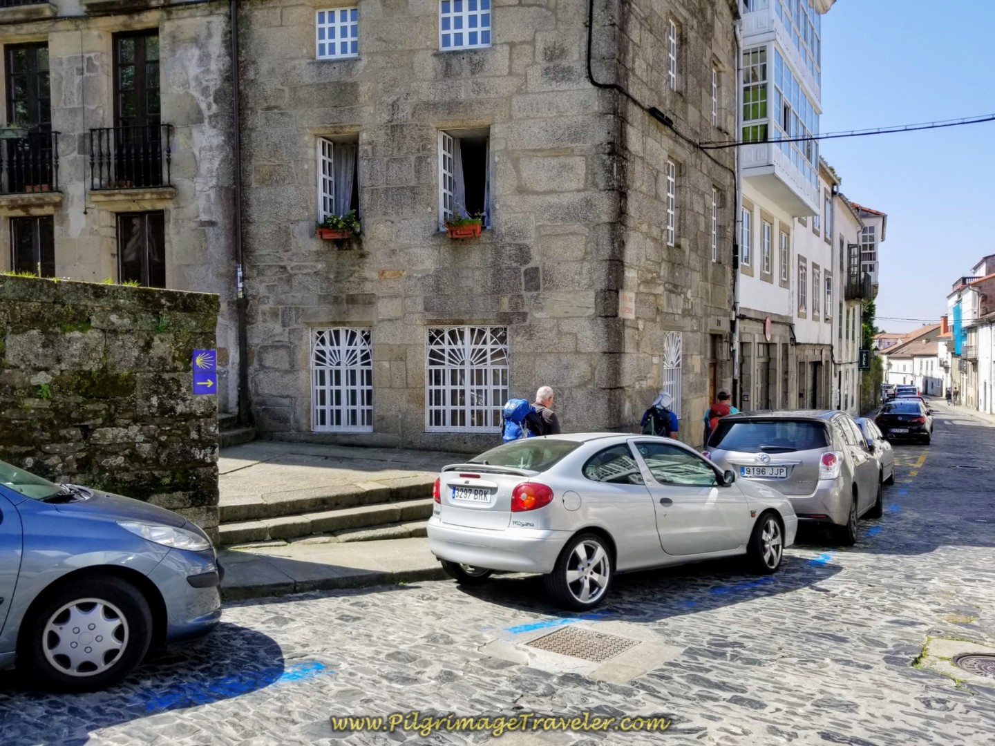 Along the Rúa dos Loureiros, Day Eight, Camino Inglés Along the Rúa dos Loureiros, Day Eight, Camino Inglés