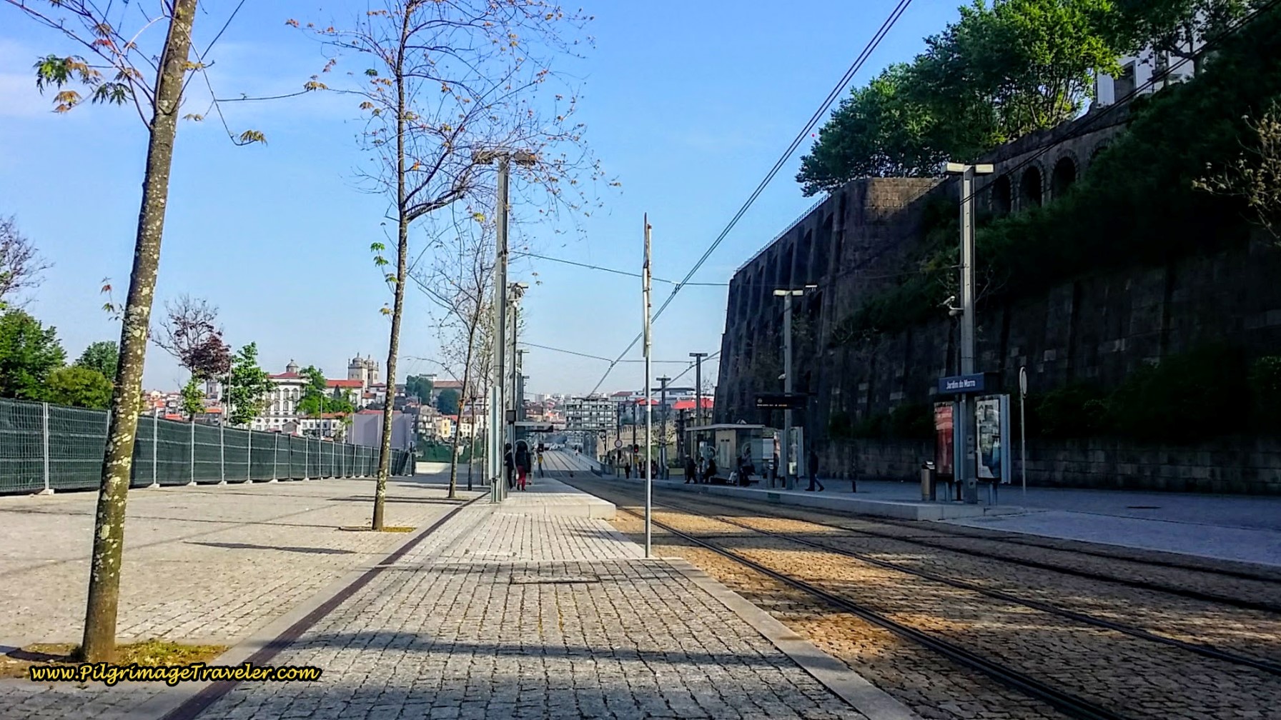 Continuing on the Avenida da República ~ First Glimpse of the Cathedral of Porto