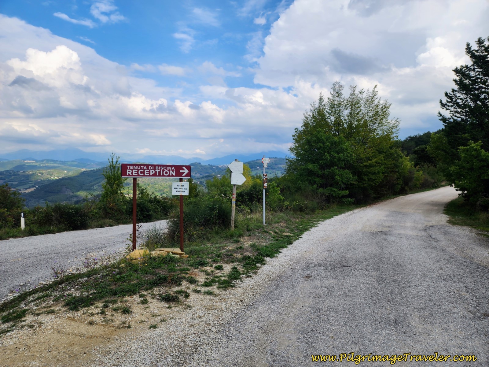 Entering the Tenuta di Biscina